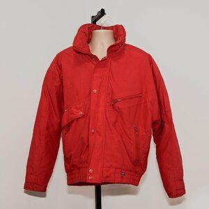Vintage Tyrolia Bright Red 90's Puffy Ski Jacket